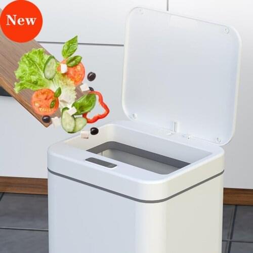 14L/16L Automatic Sensor ntelligent Dustbin Smart Sensor Electric Waste Bin Home Rubbish Can For Kitchen Bathroom Garbage