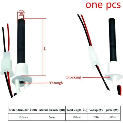 220V 350W pellet stove ignitor black Ceramic Igniter Ceramic Heating Tubespark plug for pellet stove11.5*6*100mm