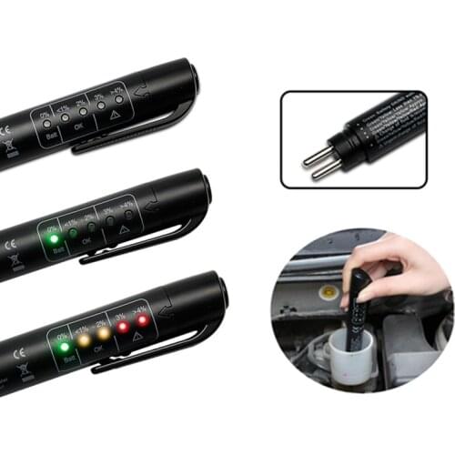 Car Diagnostic Tools Brake Fluid Tester universal 5 LED Mini Electronic Brake Fluid Liquid Tester Pen for Car Vehicle