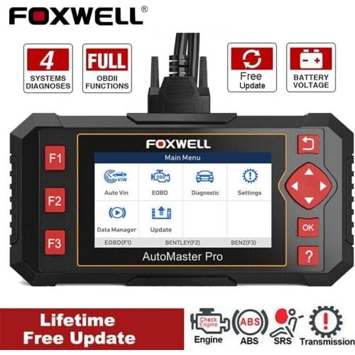 FOXWELL NT604 Elite Car OBD2 Scaner ENG ABS Airbag SRS AT Auto Diagnostic Tool FOXWELL OBDII EOBD Code Reader Automotive Scanner