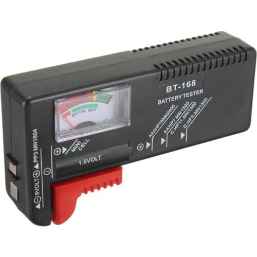 BT-168 Battery Capacity Tester Smart Electronic Power Indicator Measure for 9V 1.5V AA AAA Cell C D Batteries Dropshipping