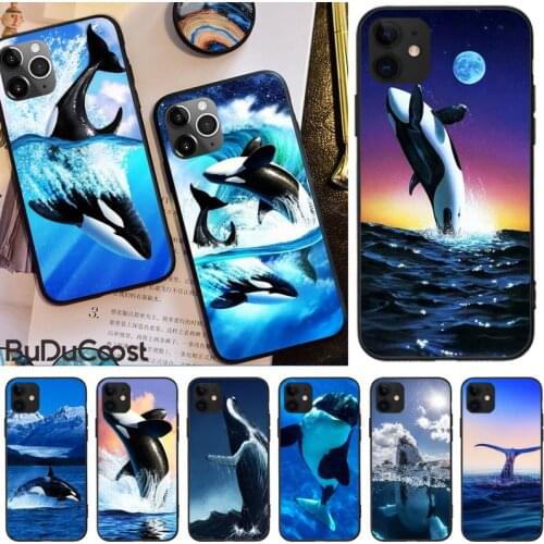 For iphone Ocean Whale blue Wave Sea Phone Case For iphone 12 pro max 11 pro XS MAX 8 7 6 6S Plus X 5S SE 2020 XR case
