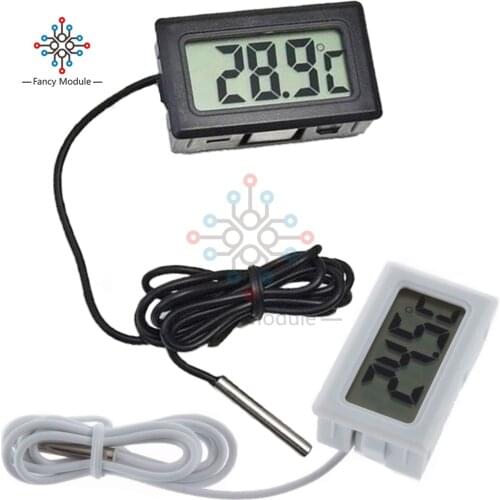 Mini Digital LCD Probe Fridge Freezer Thermometer Sensor Thermometer Thermograph for Aquarium Refrigerator Kitchen