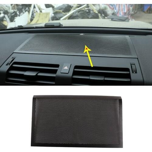 For Land Rover Defender 110 2020-2021 Car Interior Instrument Panel Speaker Horn Grille Sticker Alloy Car Accessories 1 Pcs