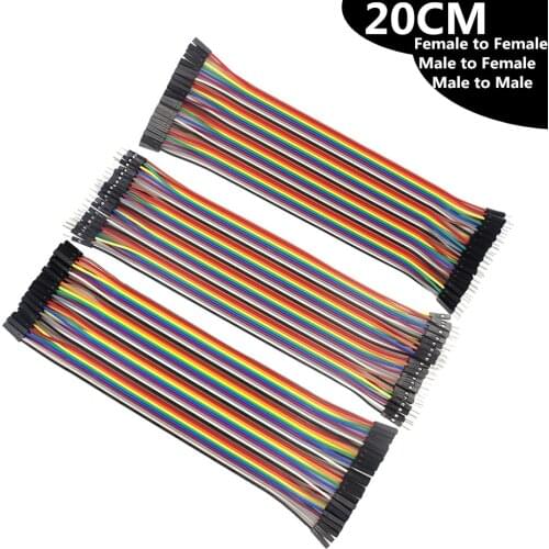 Dupont Line 20cm Male To Male / Female To Male Or Female To Female Jumper Wire Dupont Cable For DIY KIT