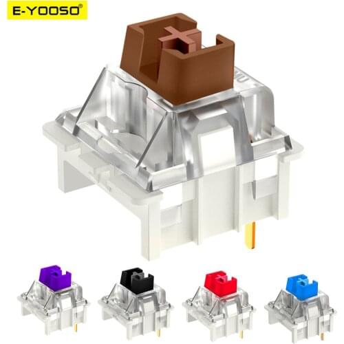 E-YOOSO SMD RGB Outemu MX switch 3Pin Clicky Linear Tactile silent red blue Black Brown Switche For Backlit Mechanical keyboard