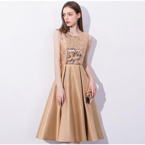 Elegant Scoop Neck Short Prom Dresses Sleeveless Draped Skirt Knee Length Party Gowns Prom Dresses vestido corto de fiesta 2019