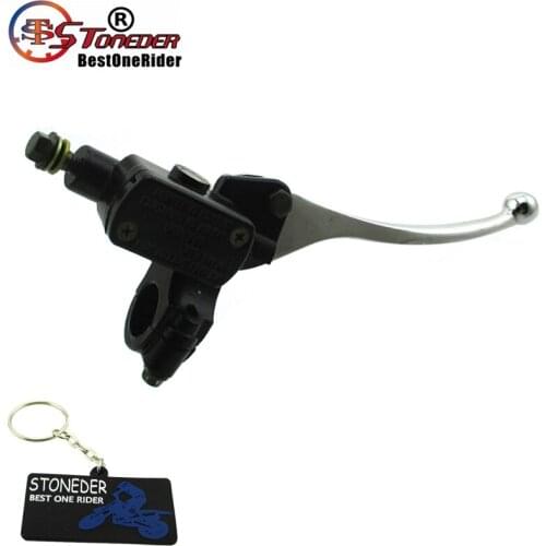 STONEDER 8mm Banjo Front Right Hydraulic Brake Master Cylinder For Pit Dirt Bike ATV Quad Motorcycle
