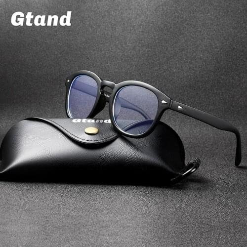Gtand Classic Johnny Depp Lemtosh Style Anti Blue Ray Eyewear Frame Vintage Round Computer Brand Design Glasses Eyeglasses