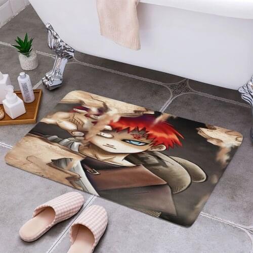 Gaara 3D Print Doormats Rectangle Non-Slip DoorMat Bedroom Kitchen Entrance Print Door rugs Dropshipping