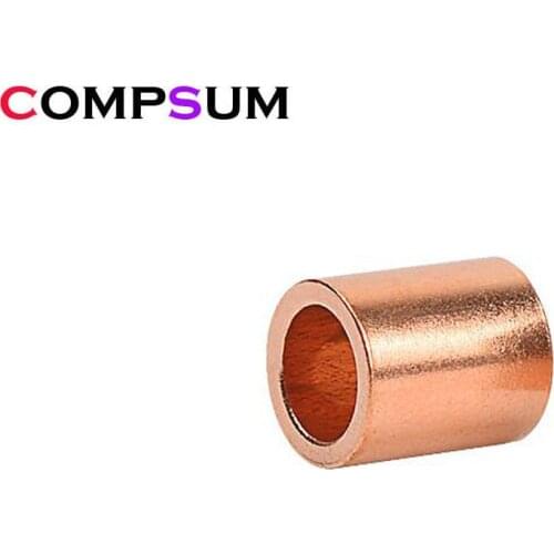 Brass Sleeve Cable Crimps Sleeve round Hole Ferrule Crimping Copper Wire Rope Clip Swage Fittings Single Hole Ferrul