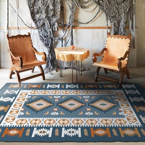 Moroccan Ethnic Geometric Carpets Simple Bedroom Living Room coffee Carpet Bedside Blanket Study rug Kitchen entrance door mat