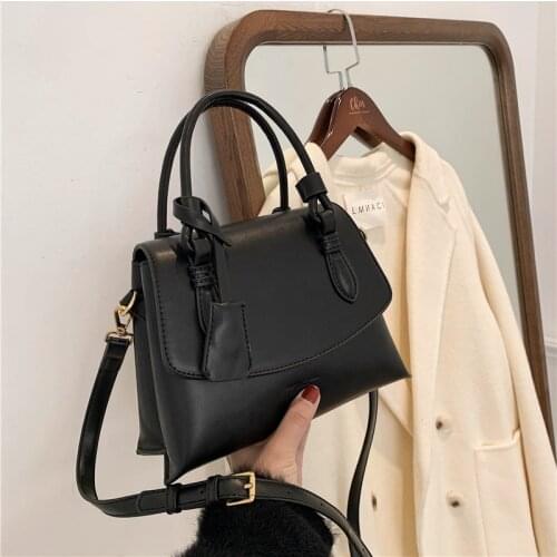 Fashion Short Handle Small Women Handbags Trapezoid Design High Quality Female Shoulder Purse PU Ladies Crossbody Bags New 2021