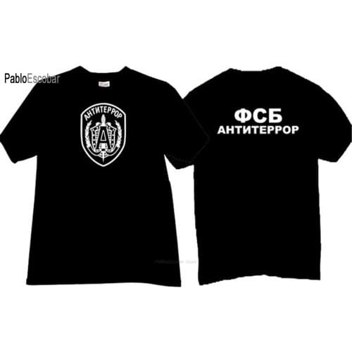 Men cotton t-shirt summer brand tshirt ALFA FSB Antiterror Special Forces Russian T-shirt man shubuzhi plus size teeshirt