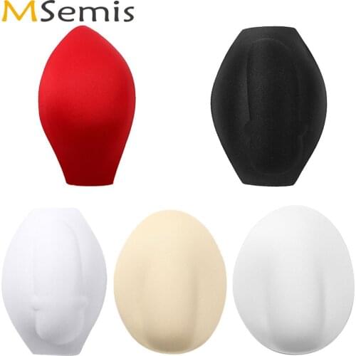 Mens Bulge Pouch Pad Penis Protection Cup Sexy Mini Jockstraps Thong Panties Homme Swimsuit Trunks Penis Pouch Enhancer Foam Pad