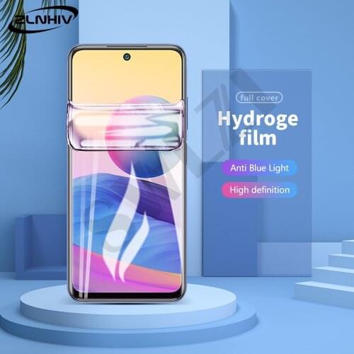 ZLNHIV soft full cover for Redmi protective hydrogel film note 10 5G pro MAX Not Glass phone screen protector