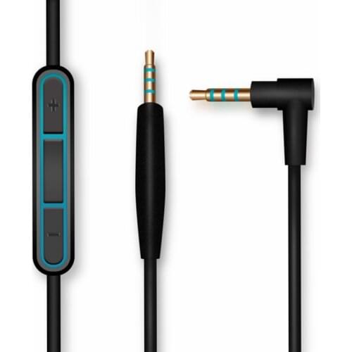 New Replacement Audio Cable Cord For Bose QC25 Quiet Comfort Headphone With Mic Volume Control For IOS Android System 1.5m