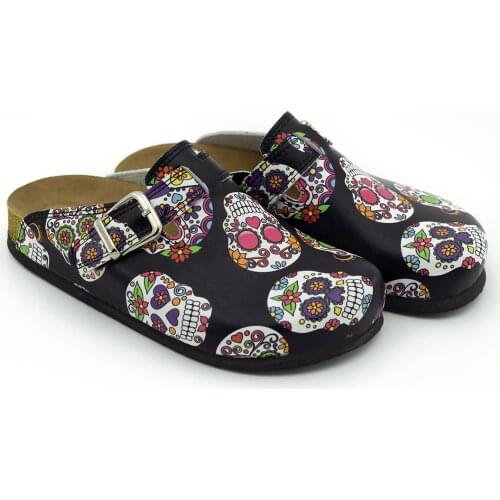 Skull Pattern Orthopedic Sabo Slippers 2021 New Women Comfortable Comfort Nurse Doctor Hospital Orthopedic Cook Work Slippers