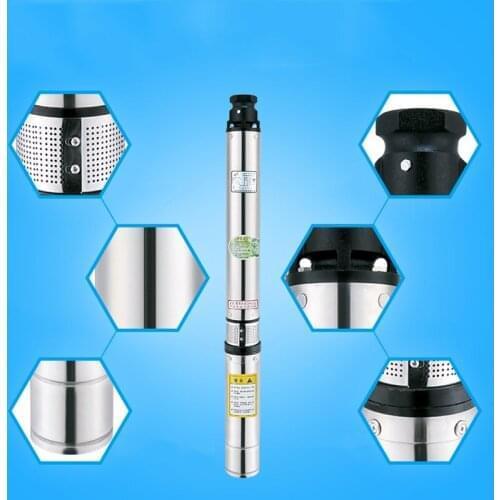 20T/h 53m live well pump 220V deep well pump submersible for irrigation stainless steel submersible well water pump agriculture