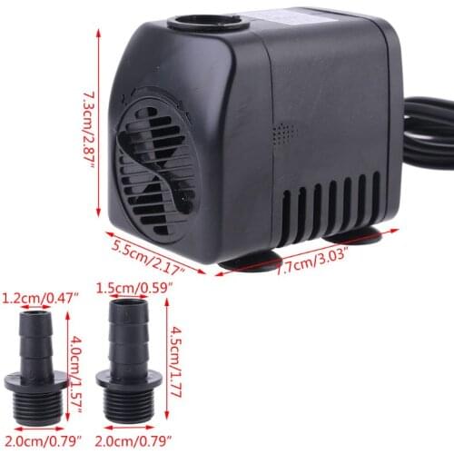 EU Plug 220V 20W 1000L/H Submersible Fountain Air Fish Tank Aquarium Water Pump Dropship