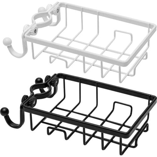 Adjustable Stainless Steel Faucet Storage Rack Kitchen Drainage Shelf Sink Storage Hanging Holder Stand Soap Sponge Dish Drainer