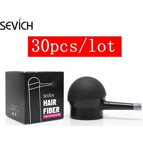 Sevich 30pcs hair fiber powder usage tool for 12g 25g 27.5g spray applicator nozzle pump tool extrusion jet convenience styling