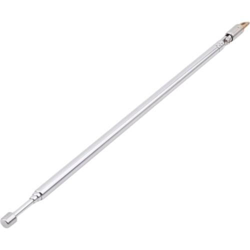 Replacement 62cm FM Antenna Radio Portable 4 Sections TV Antenna Telescopic Rotatable Antenna Aerial For Radio Connector Aerial