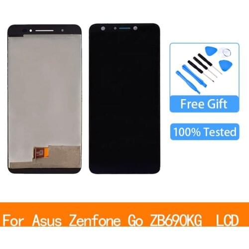 Replacement LCD for Asus ZenFone Go ZB690KG LCD Display Touch Screen Digitizer Assembly with Frame 6.9"