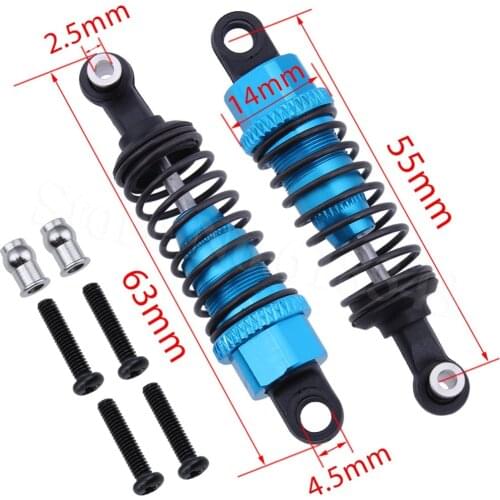 Assembled Aluminum Shock Absorber 2P For TOZO C1022 1/18 Scale RC Car Replacement of Electric 4WD Buggy Powersport Upgrade Parts
