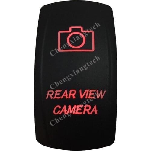 Red Led Car Boat Dashboard Light Rocker Toggle Switch Rear View Camera 5P ON OFF SPST for Carling ARB Narva 4x4 Style