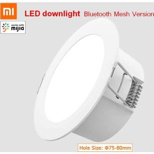 Xiaomi Mijia Smart Led Downlight Bluetooth Mesh Version Controlled By Voice Smart Remote Control Adjust Color Temperature