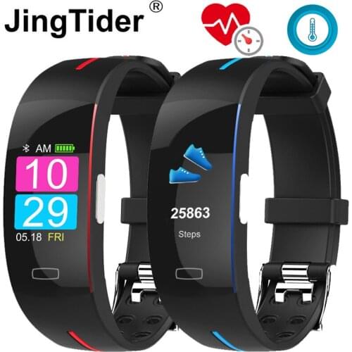P3A Body Temperature Monitor Smart Band ECG+PPG Smart Wristband Heart Rate Blood Pressure Fitness Tracker Bracelet Waterproof