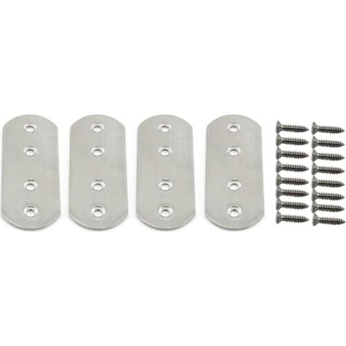 125x38x3mm Mending Plates Heavy Duty,Flat Bracket Stainless Steel Straight Brace Repair Fixing Plates Connector Joining Bracket