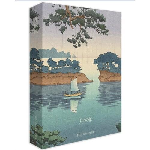 32Pcs/set Tsuchiya Koitsu Japanese Art Postcard Set Landscape Woodblock Prints Greeting Cards Vintage Gift 157 x113mm /6.2x4.4in