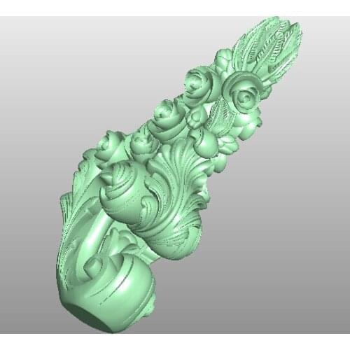 3D model STL format file for cnc router engraving furniture sofa cabinet chair leg pattern Artcam 647