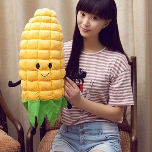Free shipping 60cm high quality stuffed doll Corn plush toy ,corn pillow cushion for birthday gift