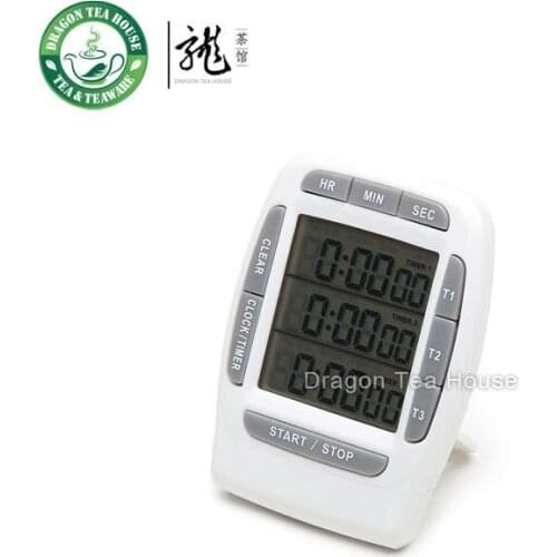 Digital Three Independent Memory Clock Timer & Stopwatch with Three Line Display