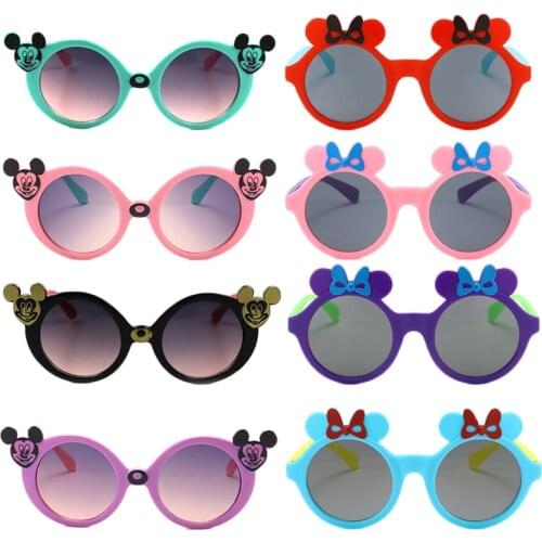 Disney Cartoons Mickey Minnie Childrens sunglasses Shading sunglasses Baby glasses Children party Dress up glasses Photo props