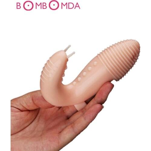 Adults Toys Female Fingers Double Vibrators Vaginal Massage Clitoris G spot Stimulate Masturbators Vibrators Sex Toys For Woman