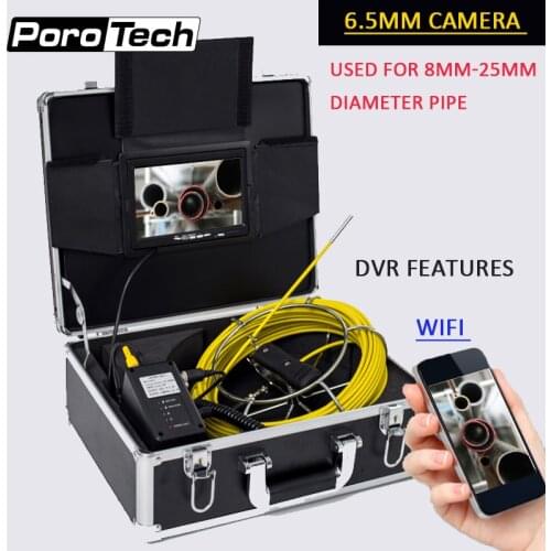 WP90 Drain Sewer Wall Pipeline 9''Endoscope Camera Wireless WIFI Borescope Inspectionsystem Waterproof Portable Industrial Case