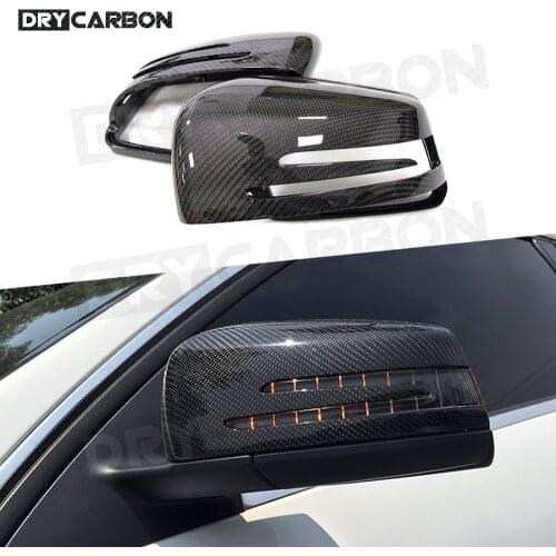 For Benz A C CLA GLA CLS Class W176 W117 W204 W212 W218 W207 Carbon Fiber Rearview Side Mirror Cover Caps Trim Car Body Kit
