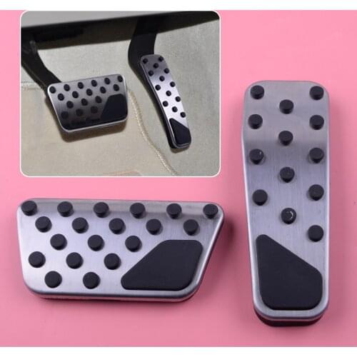DWCX 2pcs 82211154AB Gas Brake Pad Cover Pedal Kit Fit For Dodge Challenger Charger Chrysler 300 2009-2015 2016 2017 2018 2019