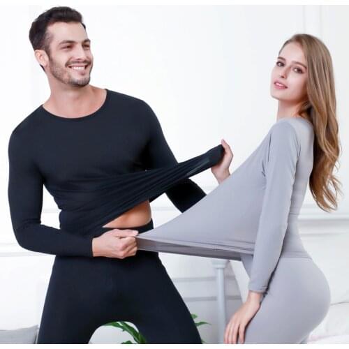 Plus Size Long Johns For Women Man Thermal Underwear Set Winter Wear Female Male Warm Suit Large Size 3XL 4XL 5XL 6XL