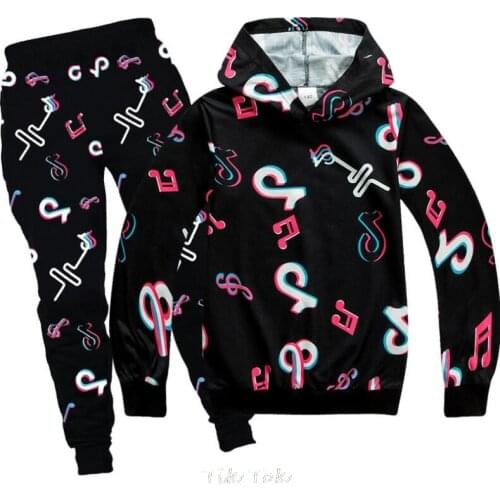 Baby Clothes Suits Casual Baby Girls Boys Clothing Sets Children Suits 2 Pieces Tik Tok Sweatshirts Sports Pants Kids Set 2-16Y
