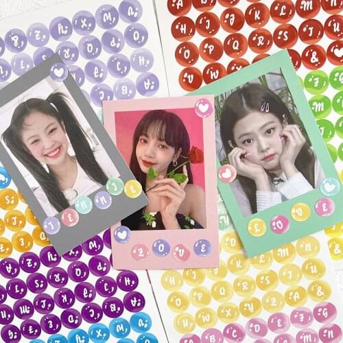 Ins Alphabet Stickers Set Cute Bubble Stickers Journal Diary DIY Planner Album Scrapbooking Gift Art Supplies