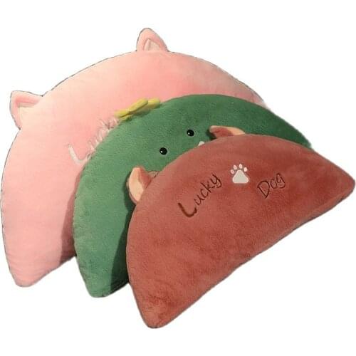 New ins Hot Super soft pillow rabbit plush toys comfortable dinosaur cat cartoon back pillow cushion high quality gift for kids