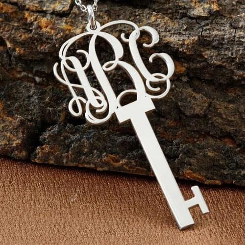 Monogram Style Letter Necklace