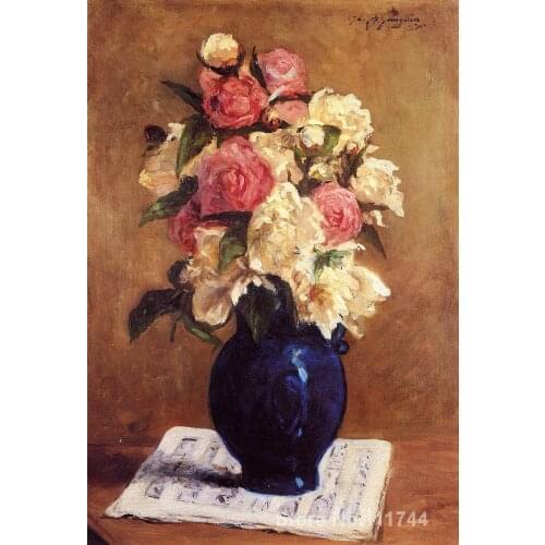 Paul Gauguin paintings of Boquet of Peonies on a Musical Score modern impressionism art High quality Hand painted