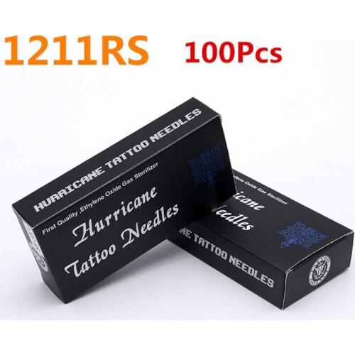 Professional Tattoo Needle 100pcs 1211RS Round Shader Needles Disposable Sterile Tattoo Needles