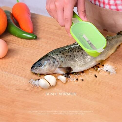 Fish Scale Brush Fast Remove Fish Peeler Cleaning Brush Kitchen Gadges Fishing Scaping Fish Scaler Knife Multipurpose Seafood